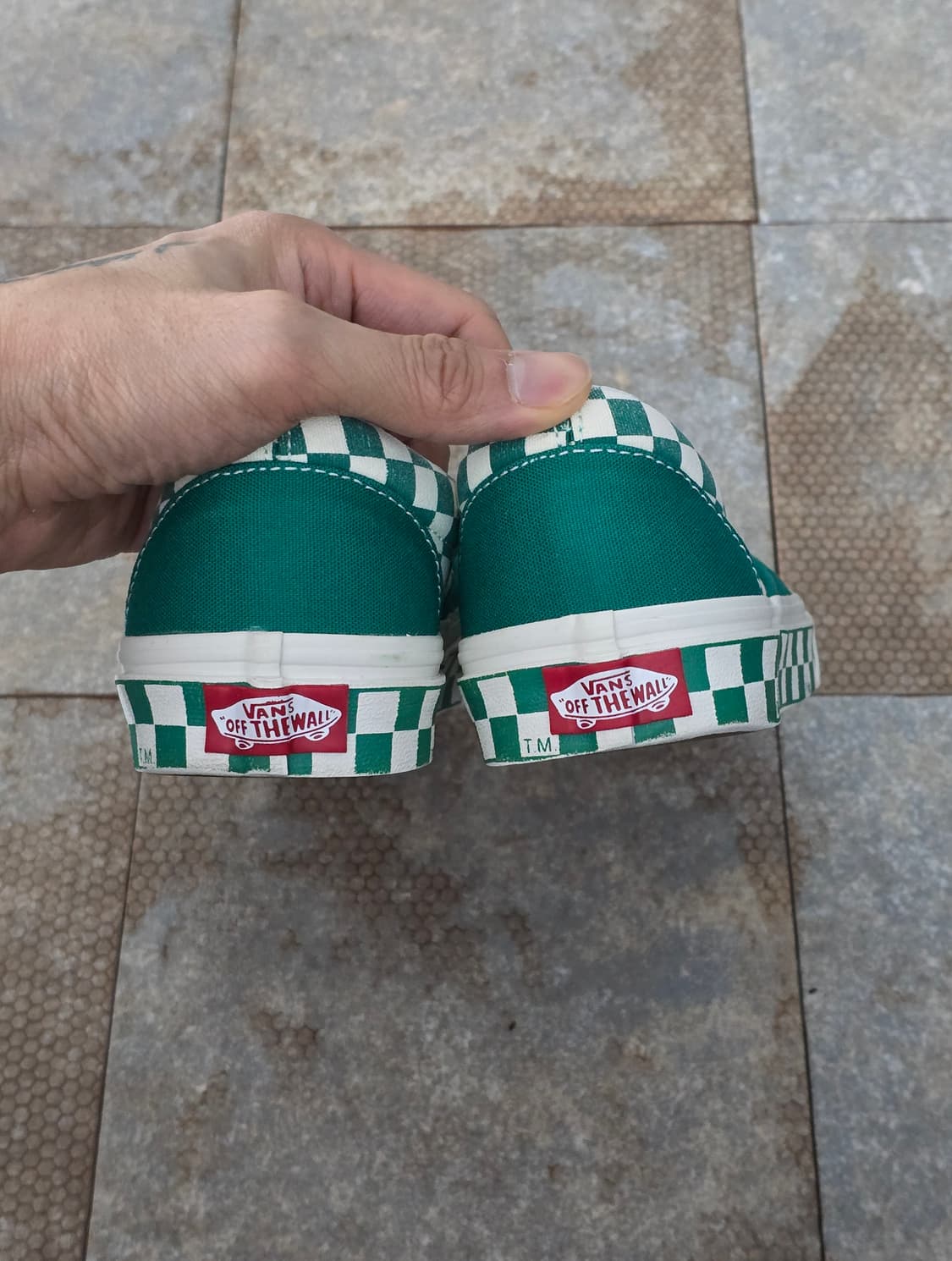 (225)반스 사이드월 체커보드 슬립온  상품이미지7