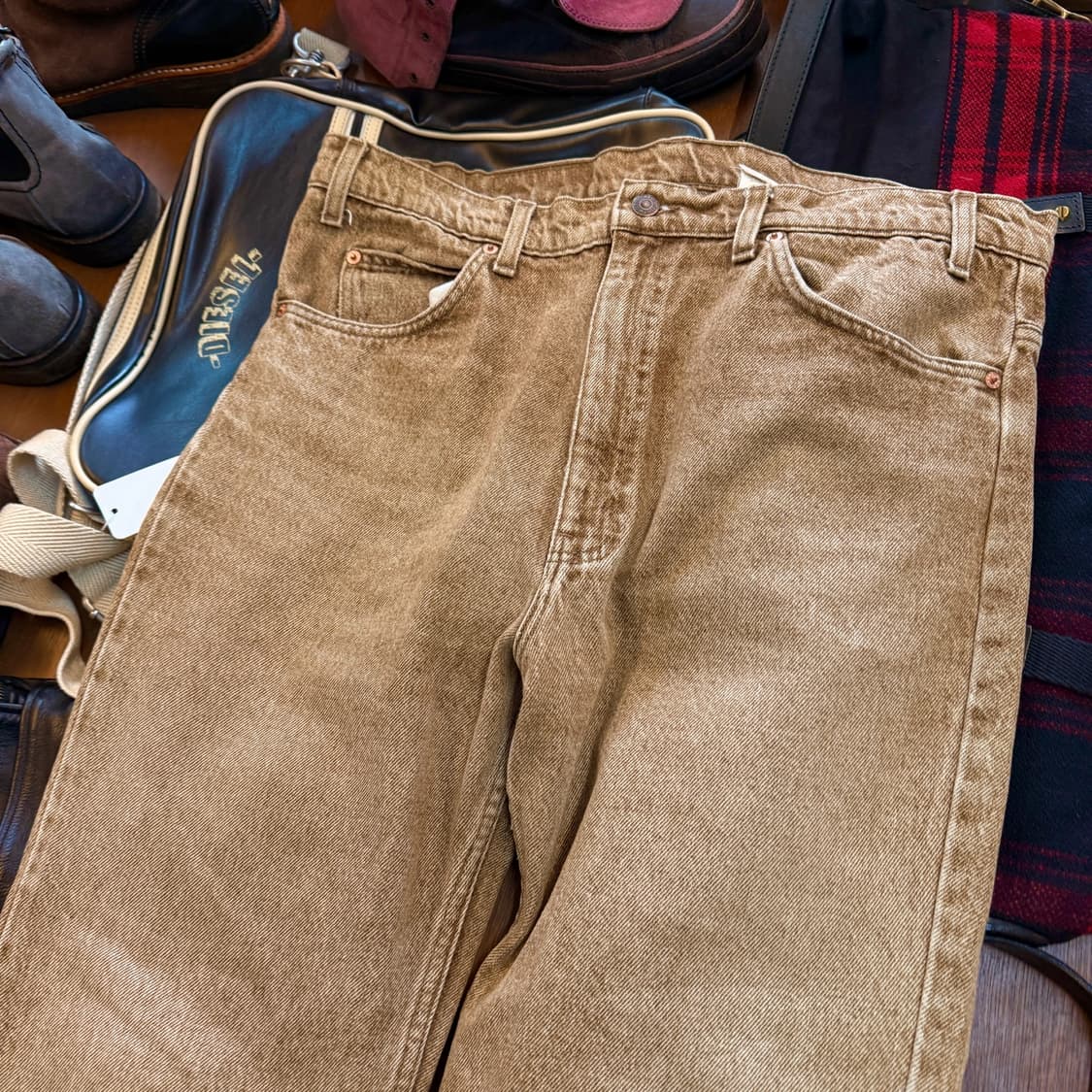 90S 리바이스 브라운 517 부츠컷 USA 38 데님 팬츠 상품이미지5