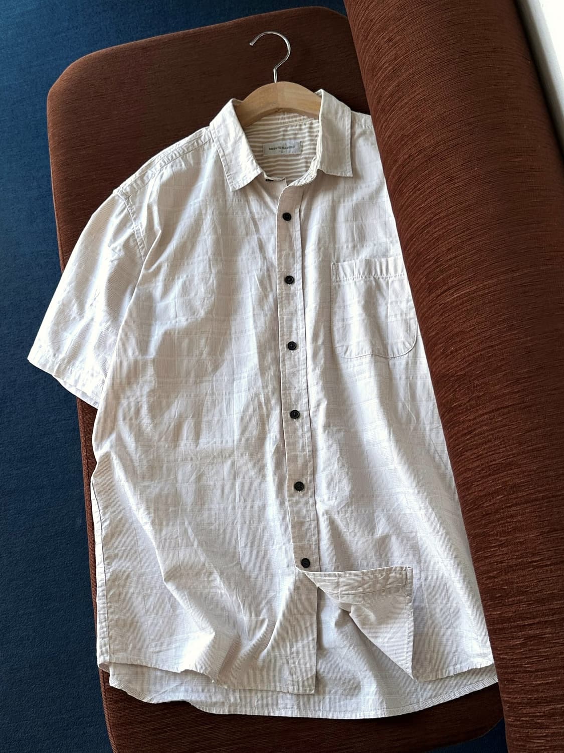  　 Light cotton woven fabric H/S shirt 상품이미지2