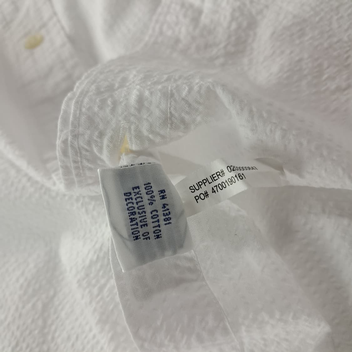 CK503 2XB 폴로 시어서커 화이트 반팔 셔츠 남방 상품이미지5