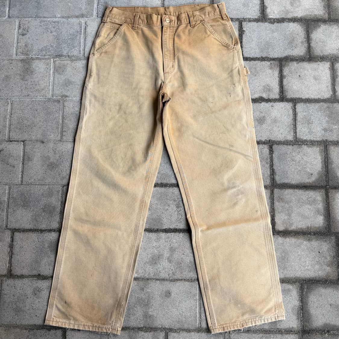 칼하트 B11 BRN 싱글니 카펜터 워크 팬츠 상품이미지1