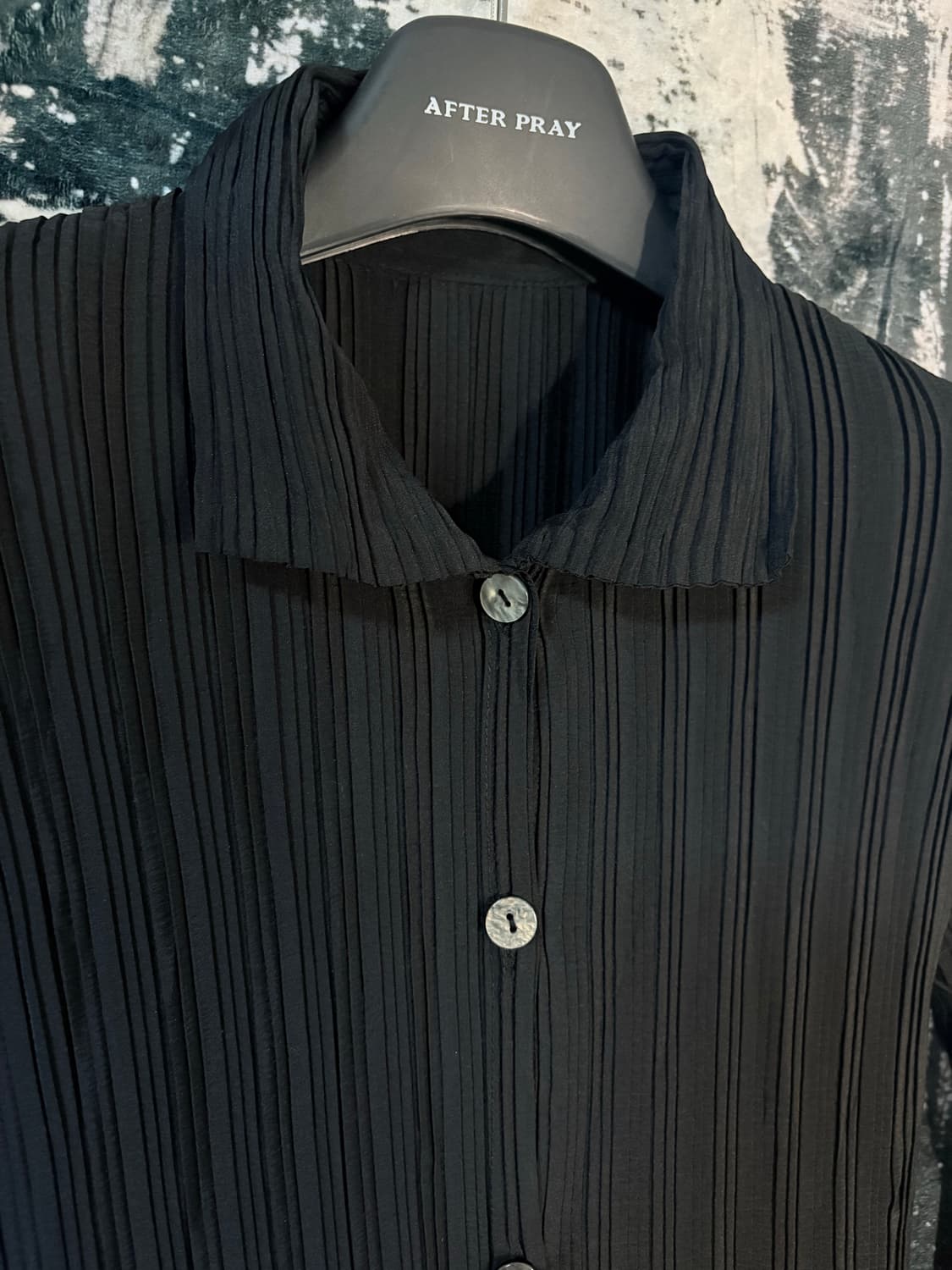 Pleated fabric long cardigan  상품이미지2