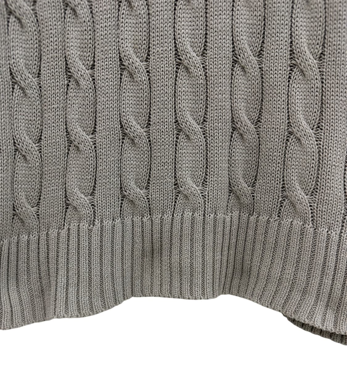 폴로 꽈배기니트 웜그레이 (XL) 상품이미지5