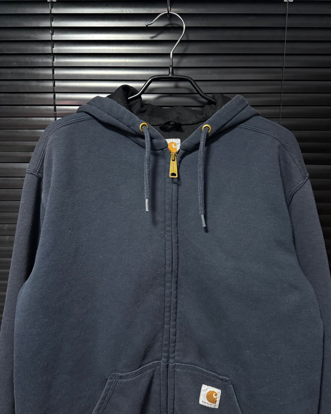 칼하트 네이비 남색 레인 디펜더 코튼 면 후드 후디 집업 S 90 워크 상품이미지3