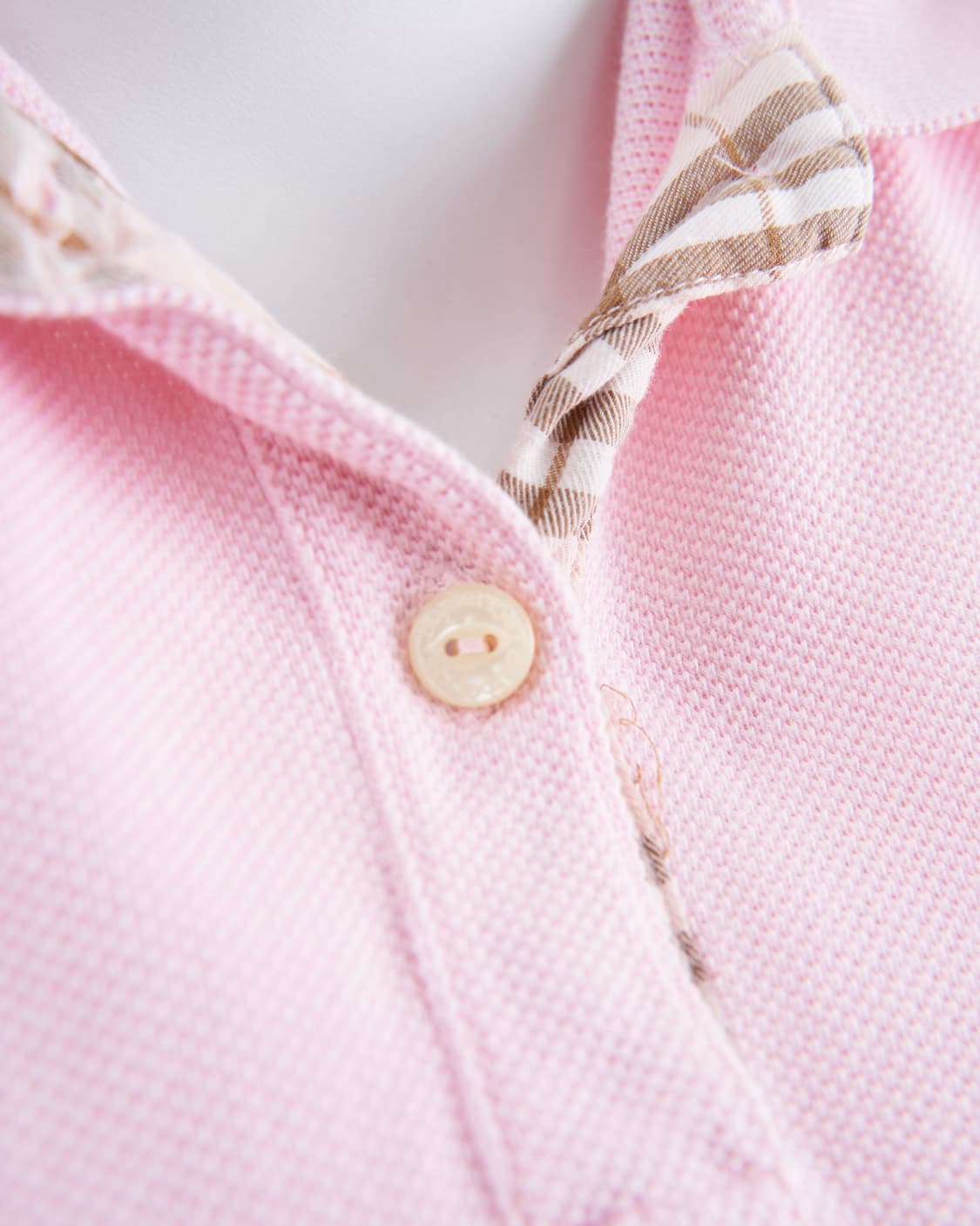 Burberry 런던라벨 베이비 핑크 카라 반팔티 상품이미지5