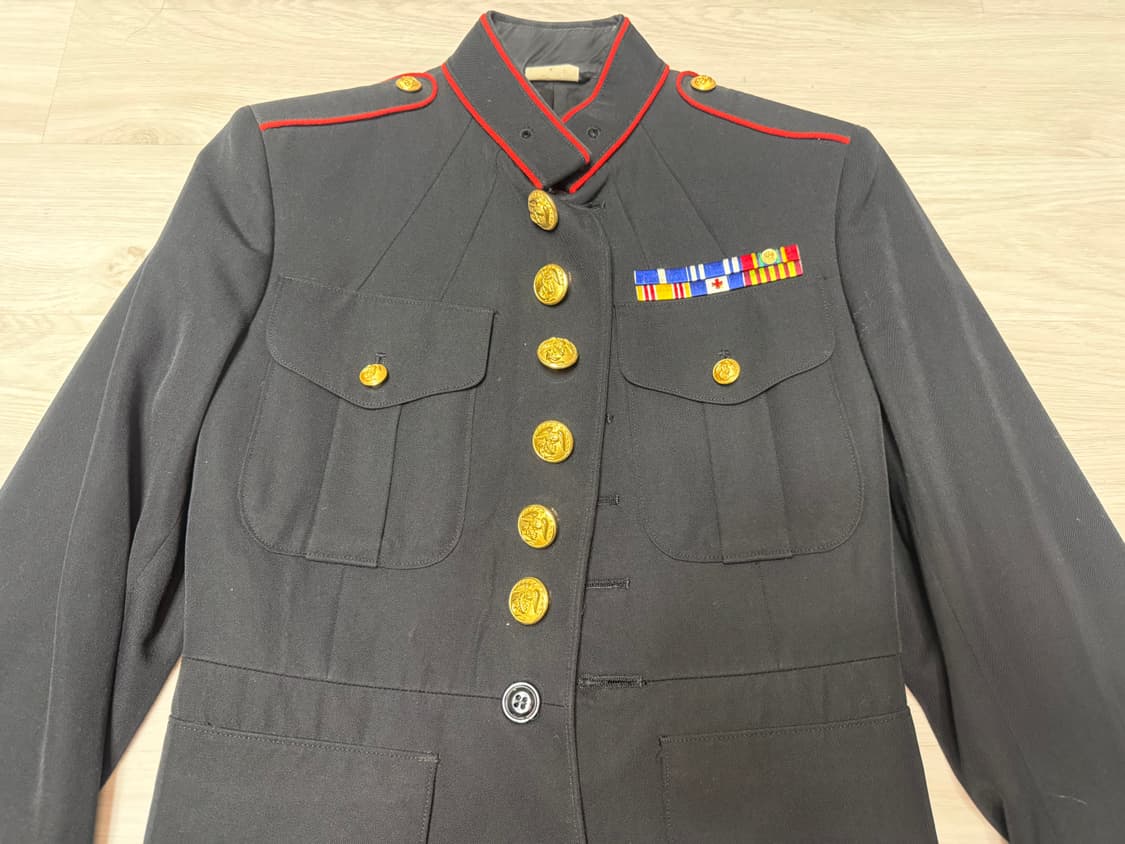 [XS] USMC 블루드레스 미 해병 정복 나폴레옹 자켓 상품이미지5