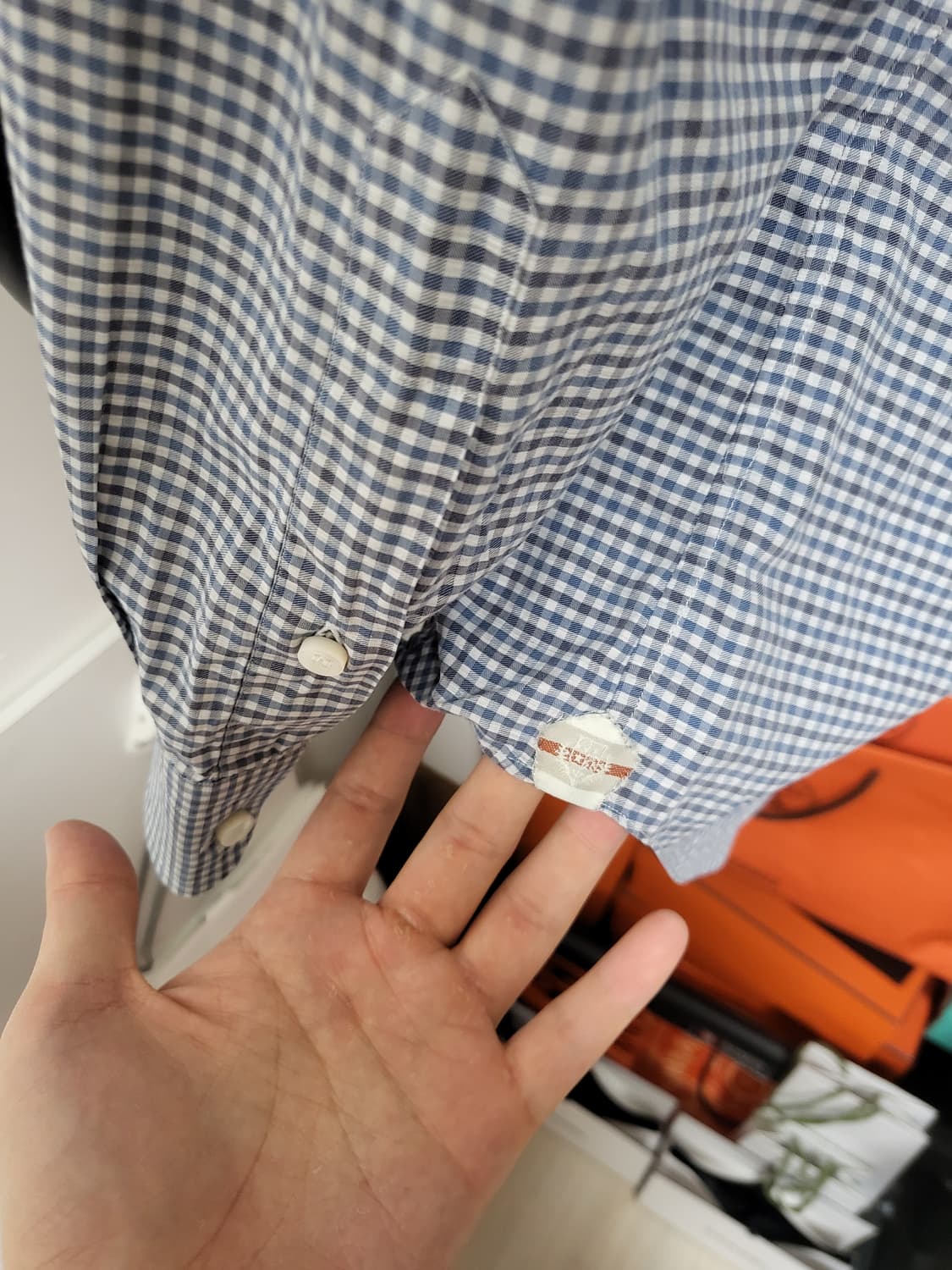 로로피아나 신형 체크 셔츠 m 상품이미지3