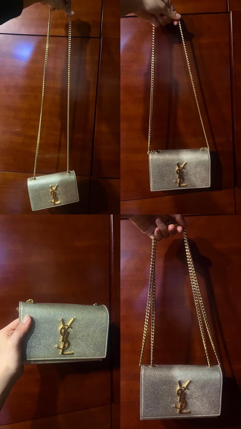 (정품) 생로랑 케이트백 실버 급처 상품이미지10