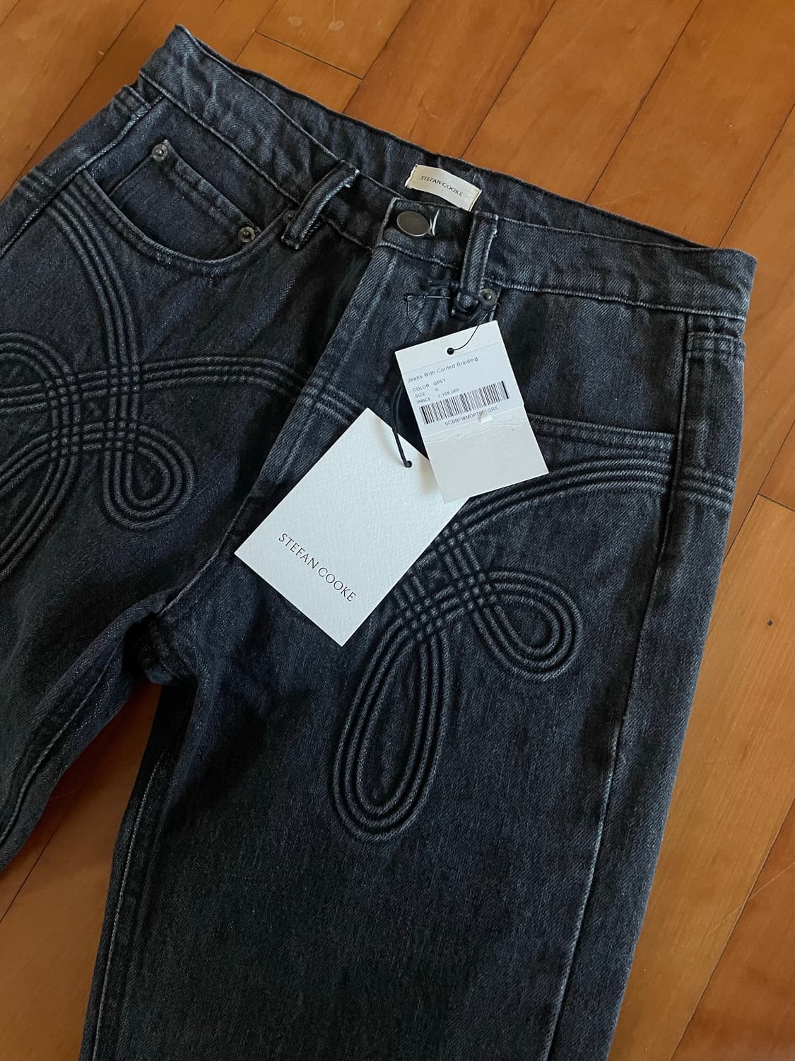 스테판쿡 코디드 브레이딩 데님 그레이 S 상품이미지3