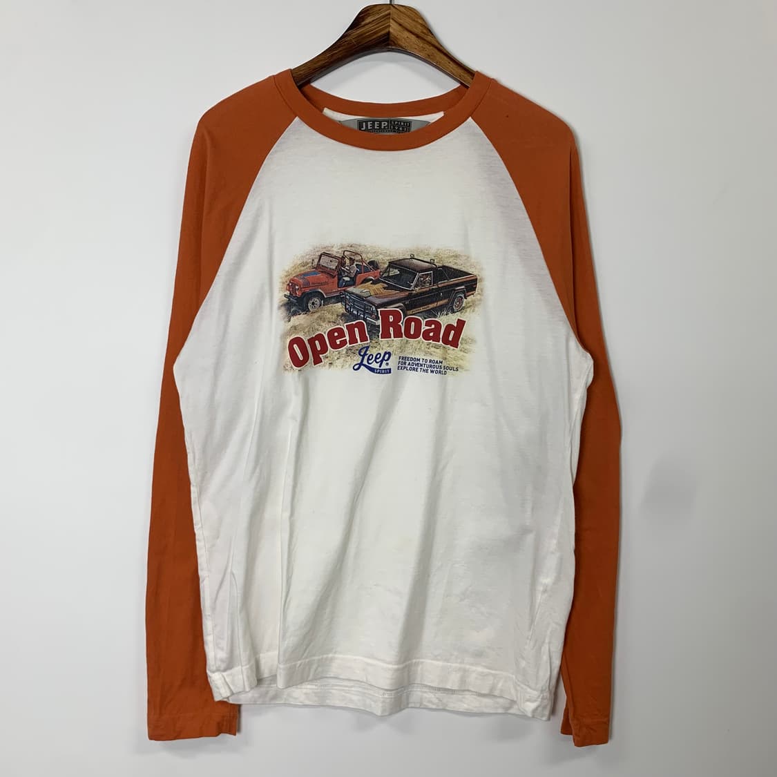 지프 y2k 와투케 나그랑 배색 롱슬리브 긴팔티 상품이미지2