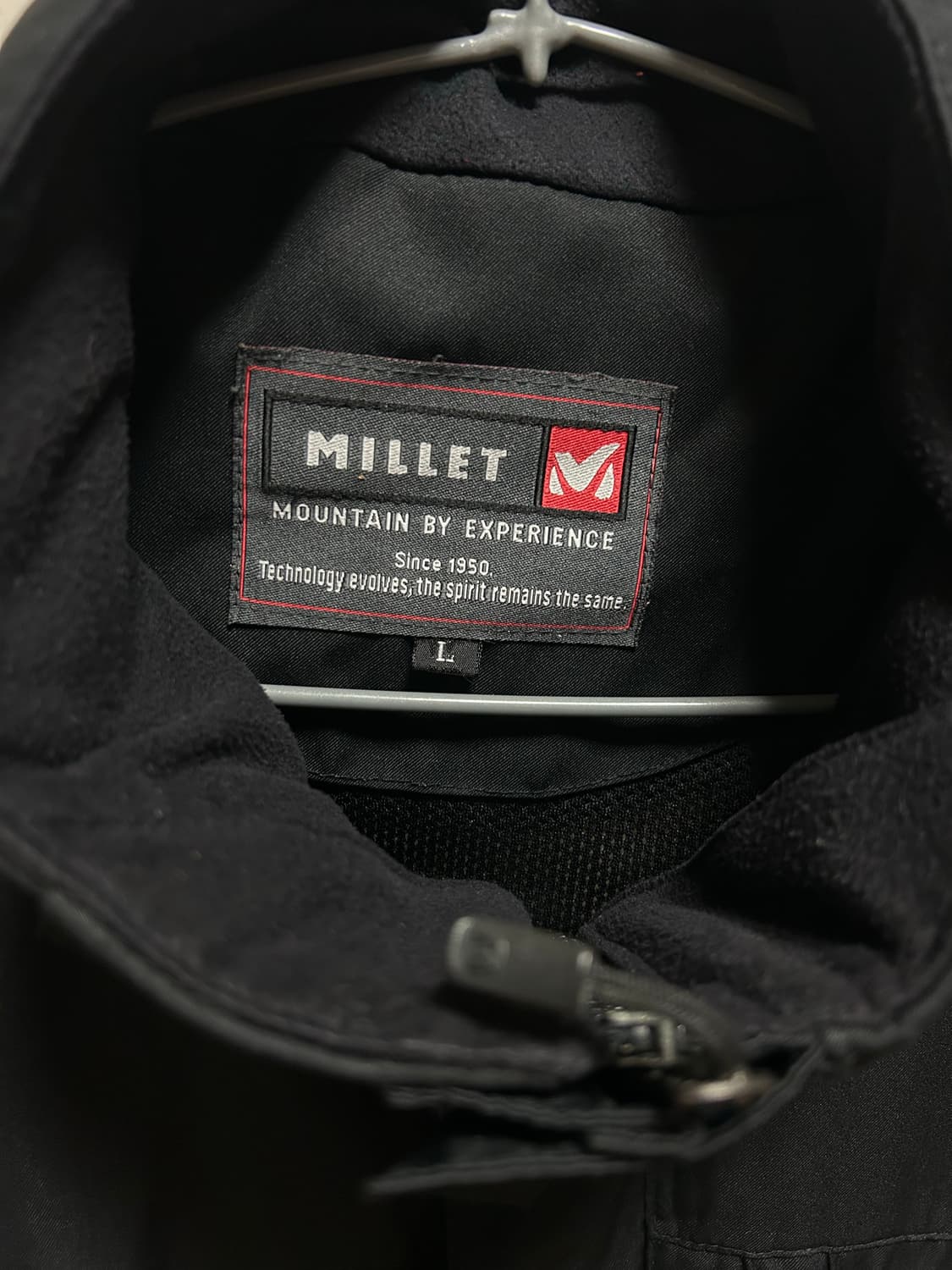 밀레 남성 블랙 바람막이 자켓 100 상품이미지2