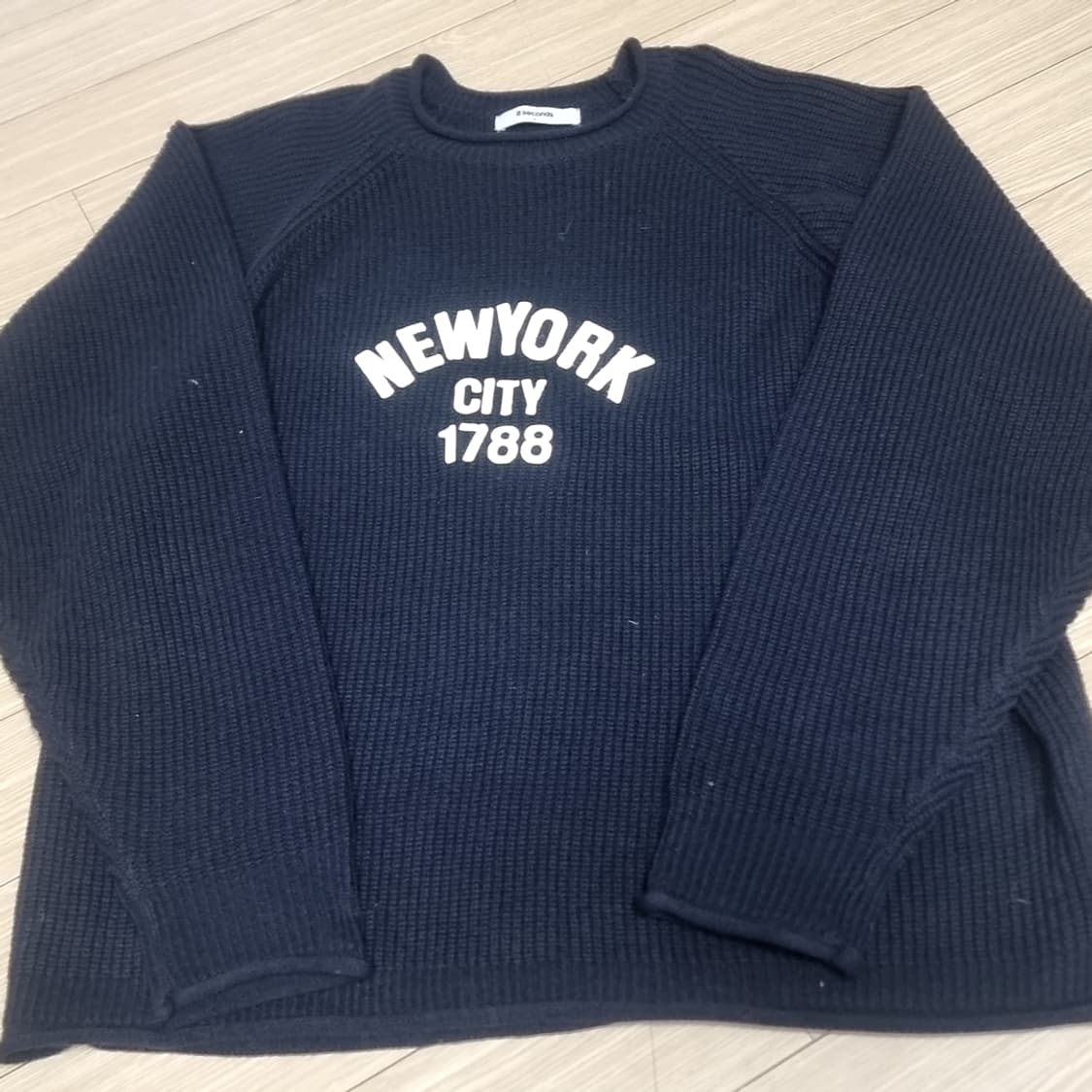 8세컨즈 뉴욕시티 니트 네이비(프리) 상품이미지1