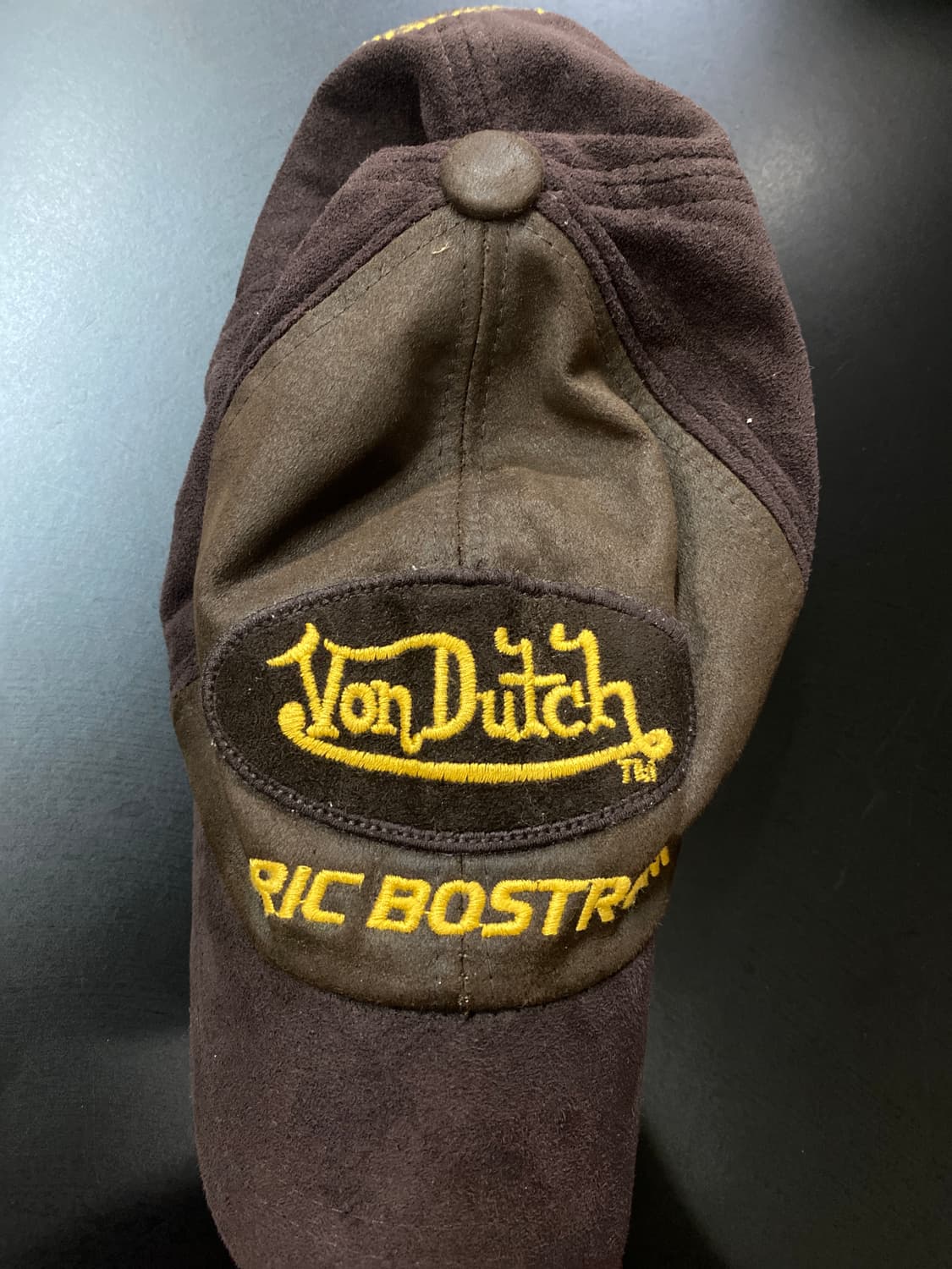 본더치 브라운 스웨이드 볼캡 모자 상품이미지4