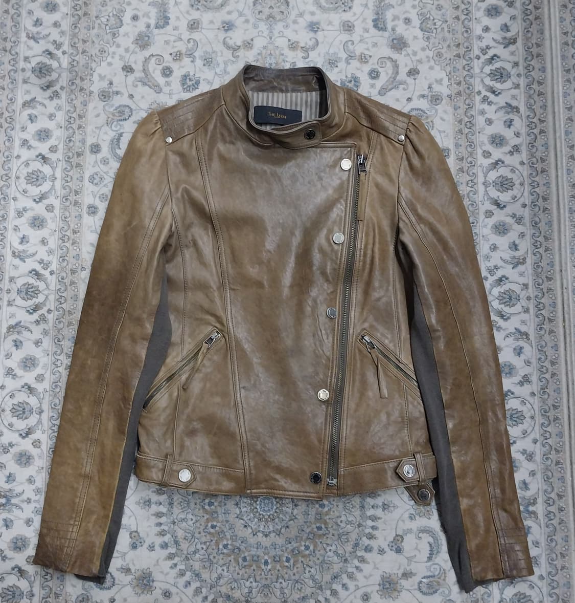 더아이잗 브라운 양가죽 라이더 자켓 상품이미지1