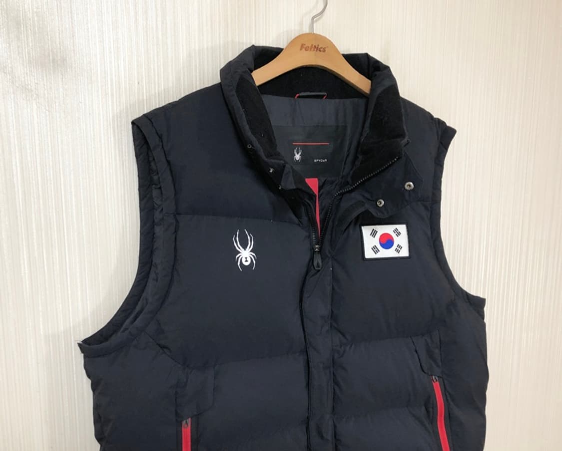 스파이더국대 레슬링국대 팀코리아 덕다운 패딩베스트 5XL(125) 상품이미지5