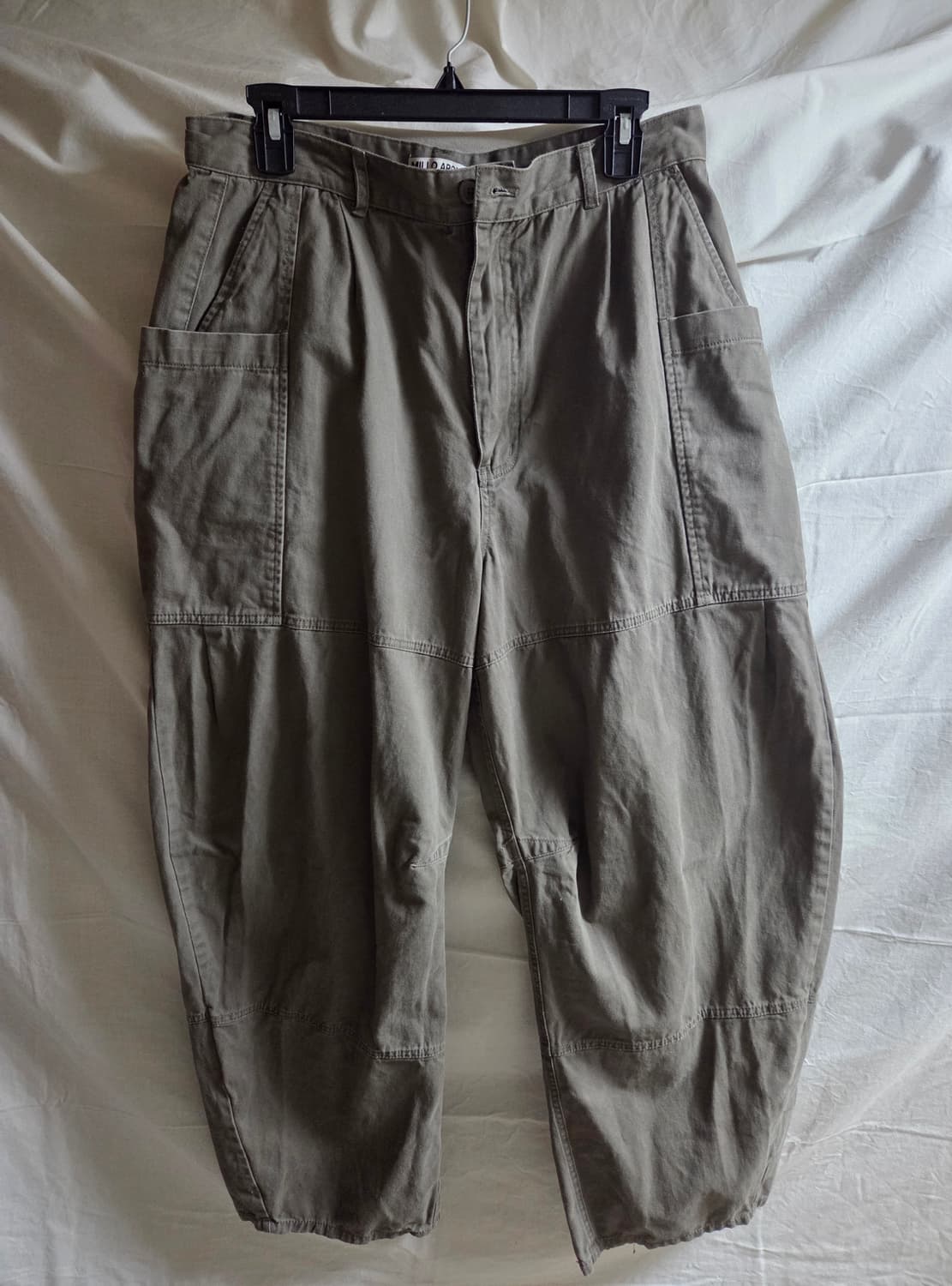 밀로아카이브 더블라운드 팬츠 카키브라운 L 상품이미지1