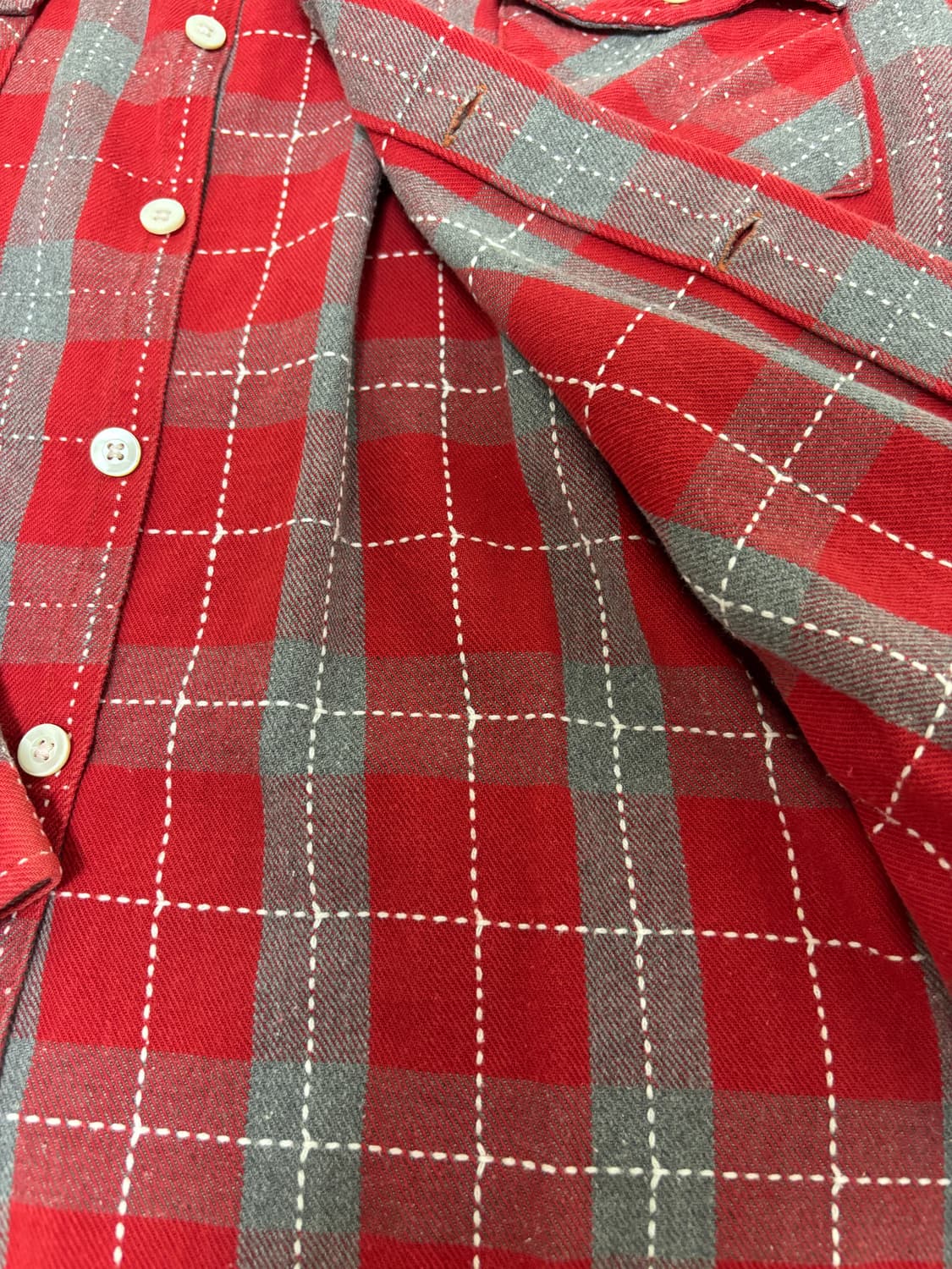 리얼맥코이 스포츠웨어 올 풀 스티치 셔츠 자켓 상품이미지4