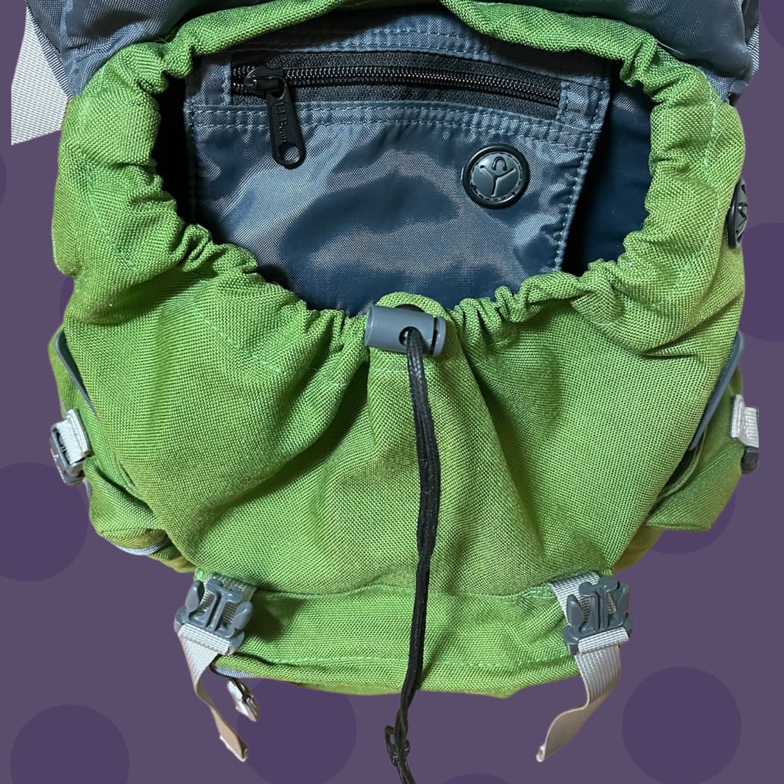 L.L.Bean 엘엘빈 빈티지 그린 백팩 상품이미지7