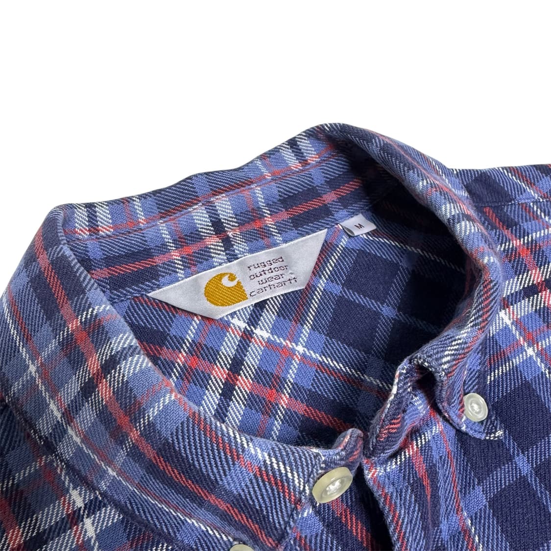 칼하트 80 브래드포드 블루 플래드 체크 셔츠 M 상품이미지2