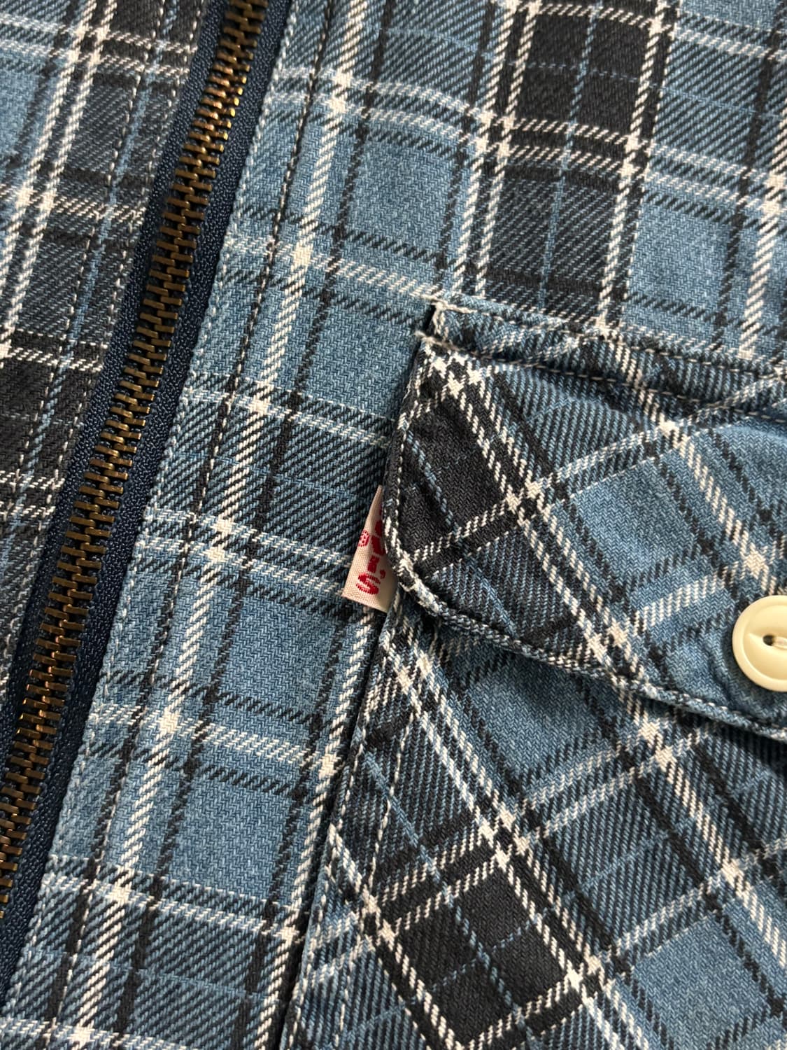 Levis 리바이스 체크 셔츠 반 집업  상품이미지6