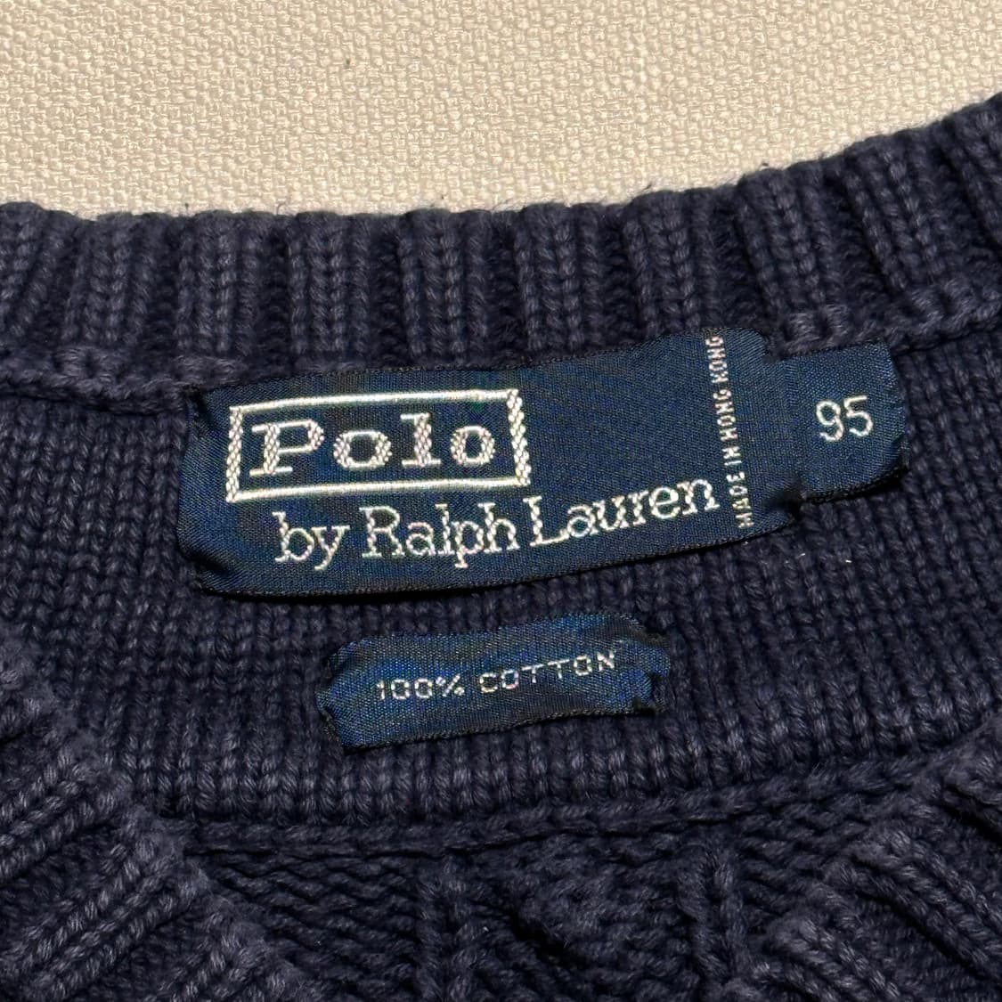 95 폴로랄프로렌 네이비 브이넥 니트 상품이미지4