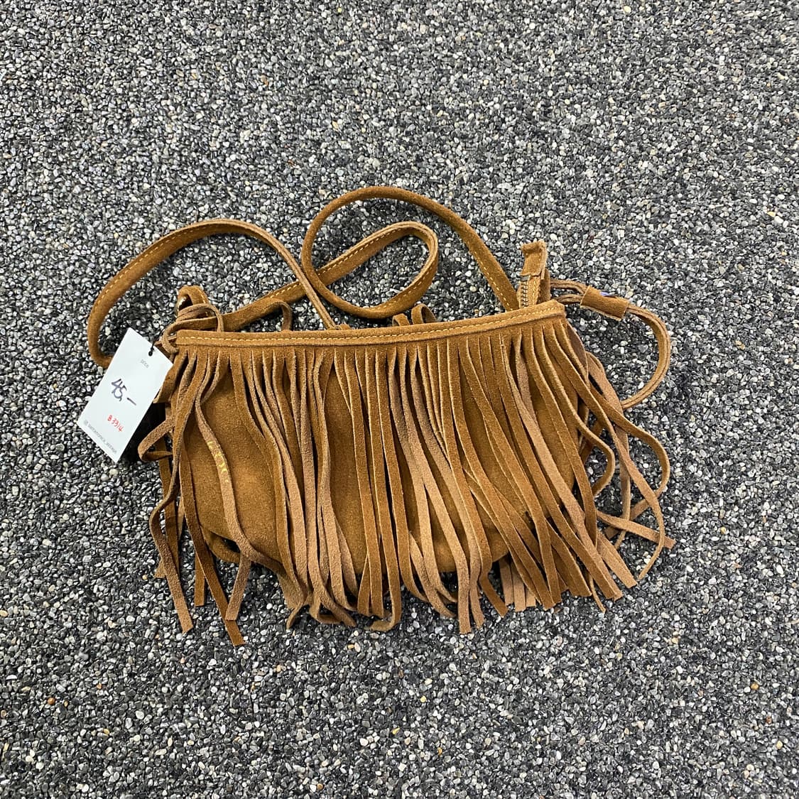 LAP 스웨이드 테슬 크로스백 B3314 상품이미지1