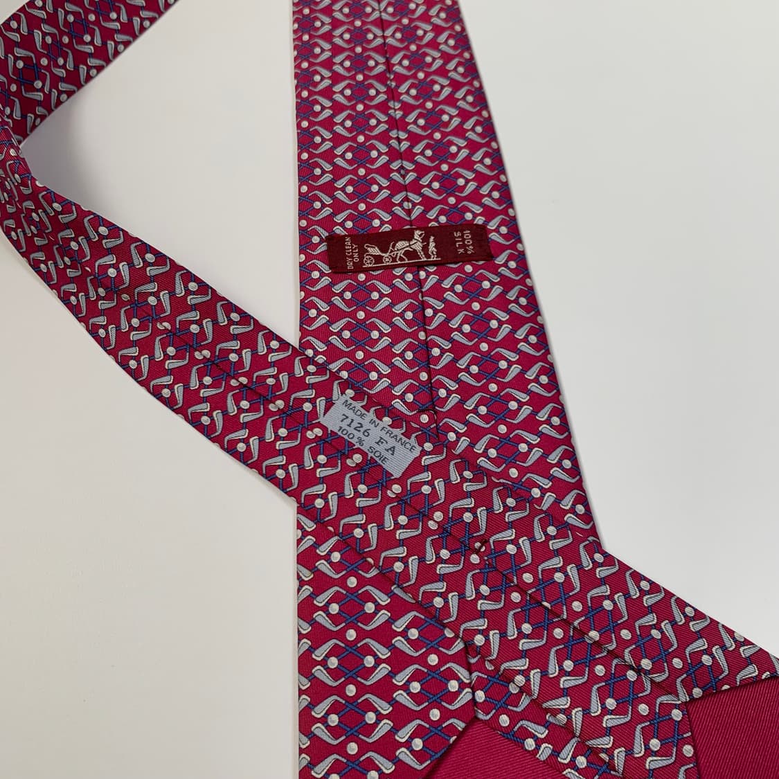 에르메스(HERMES) 명품 프랑스 100실크 결혼식넥타이 A등급 상품이미지7