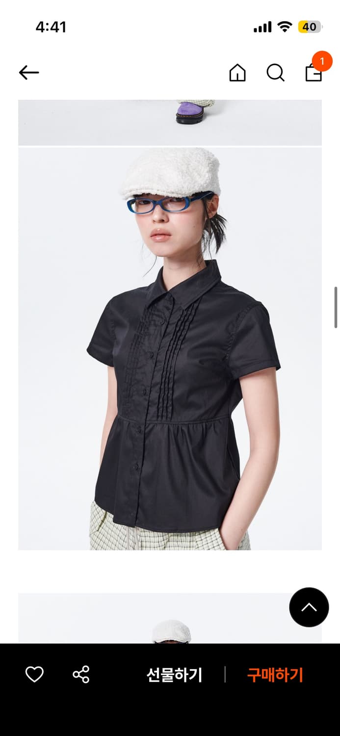 러닝하이 PIN TUCK FRILL SHIRTS 상품이미지3