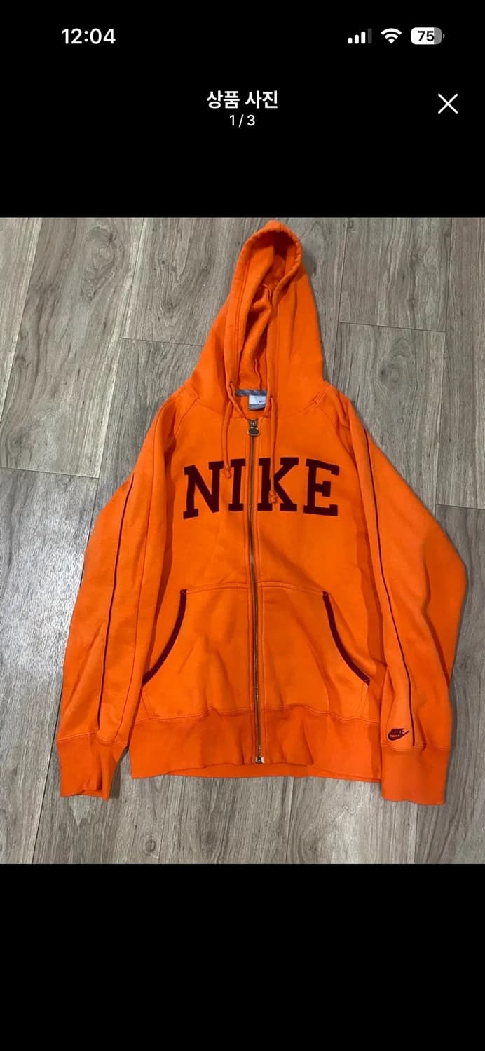 00s나이키 후드집업 (주황)(오렌지) 상품이미지1