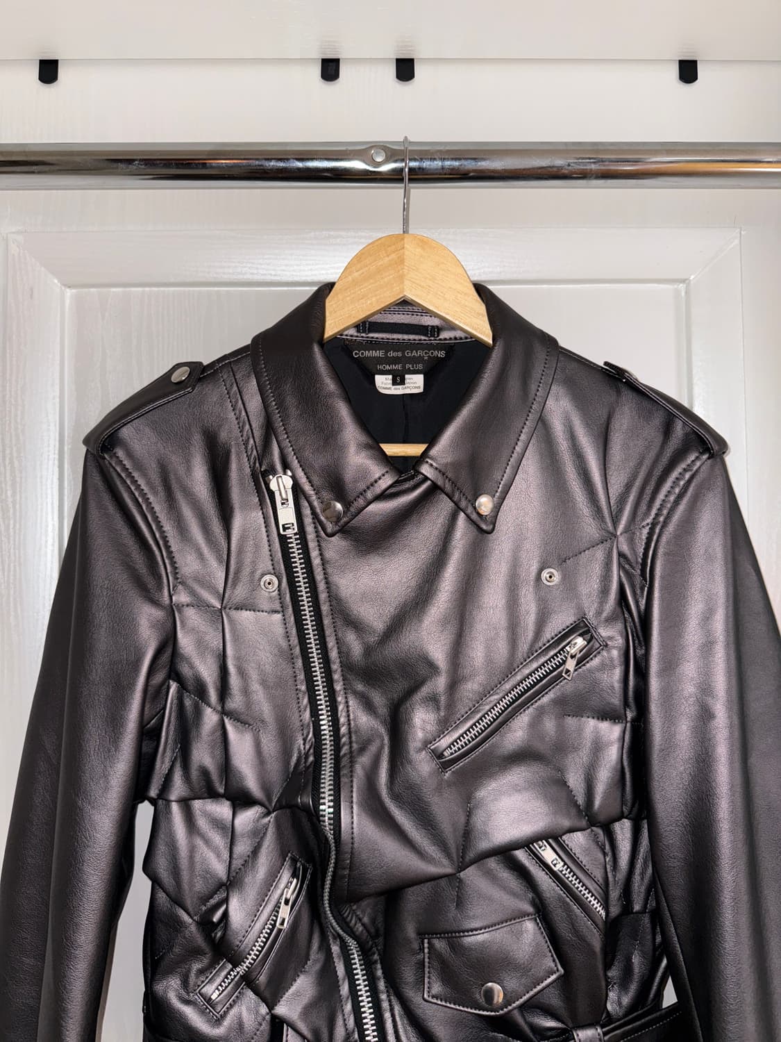Faux Leather Riders Jacket 상품이미지5