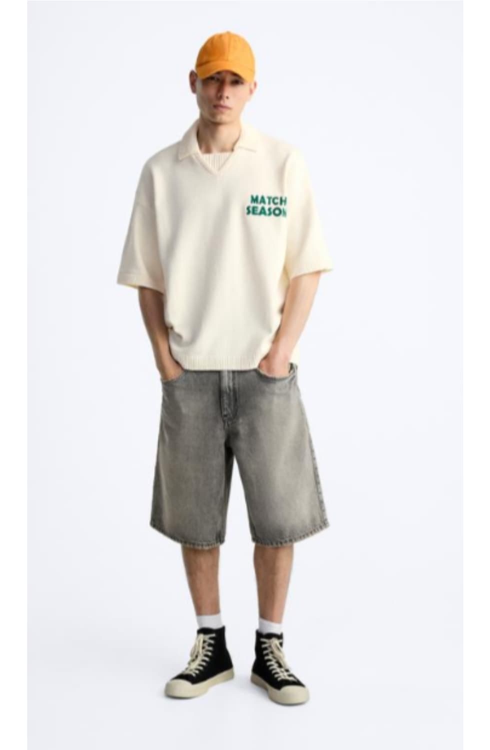 자라 버뮤다 데님 배기핏 그레이 30사이즈 상품이미지1