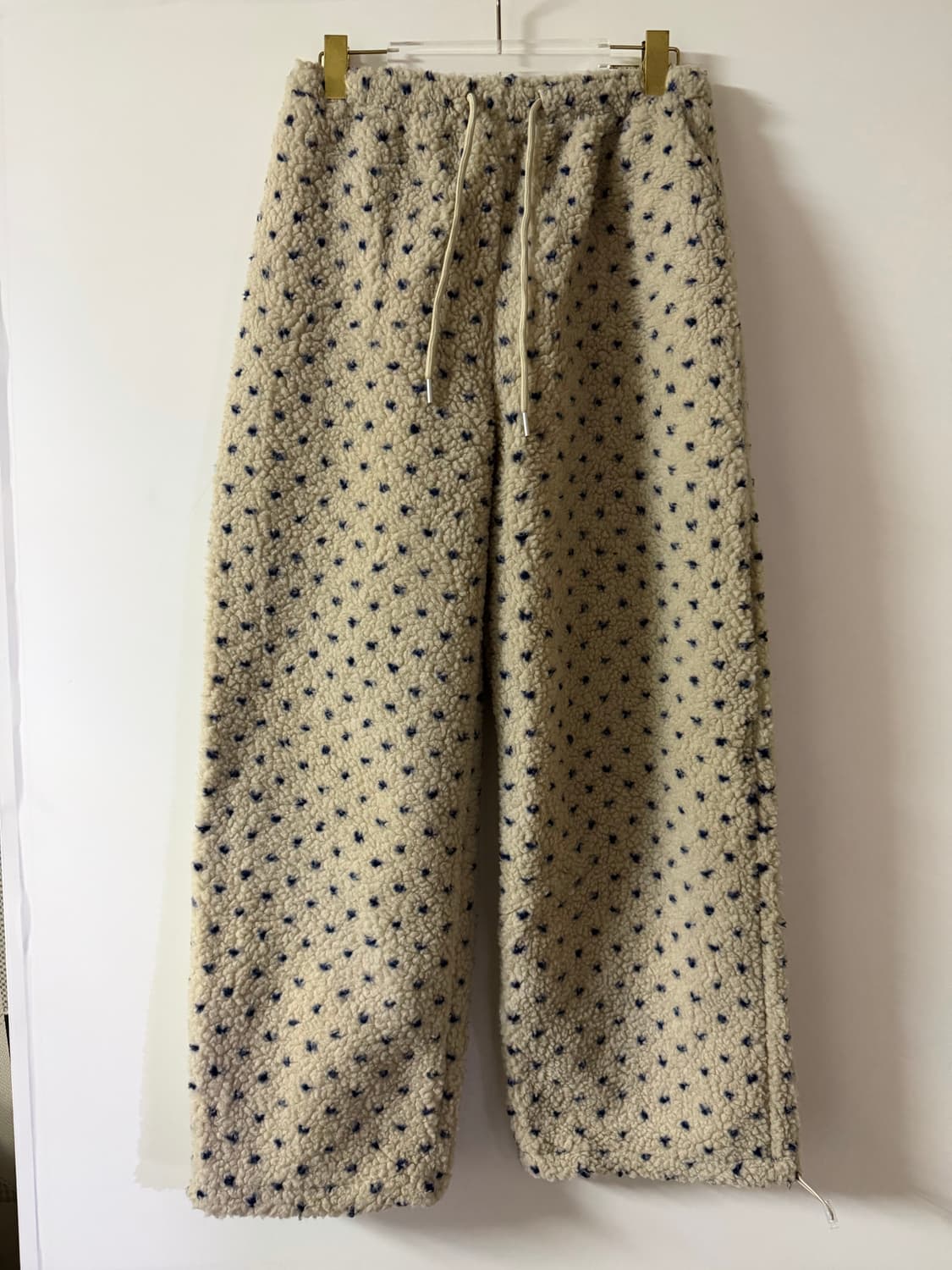 새상품 여자 도트 뽀글이 팬츠 상품이미지1