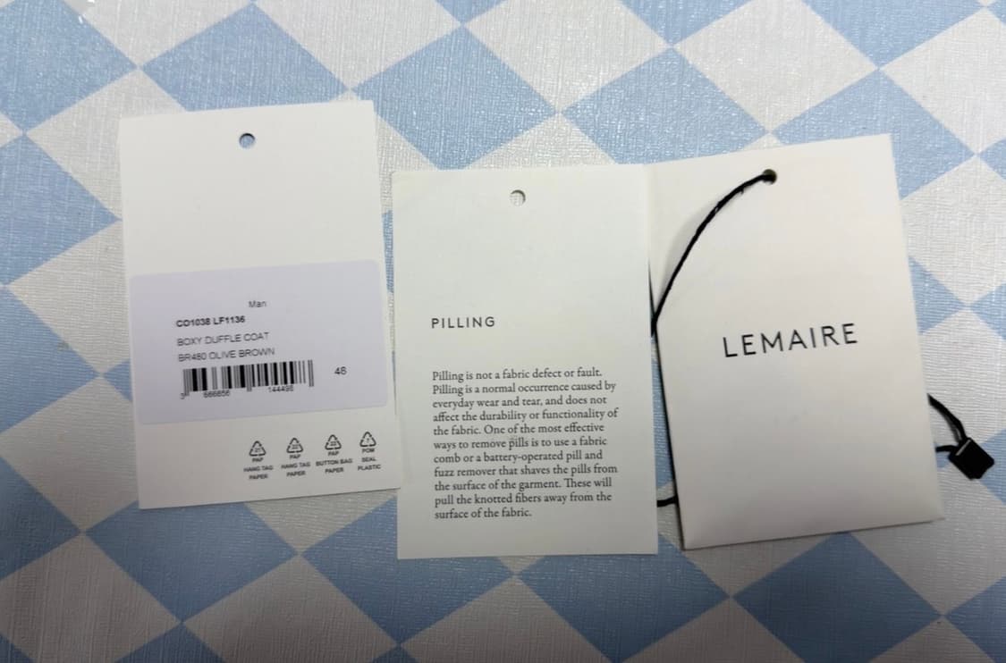 [48] 르메르 더플 울 박시 코트 브라운 상품이미지8