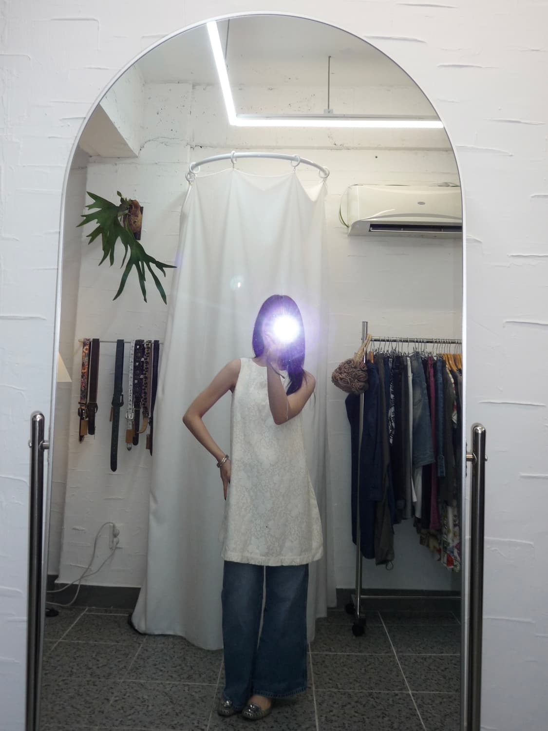 White mini dress 상품이미지4