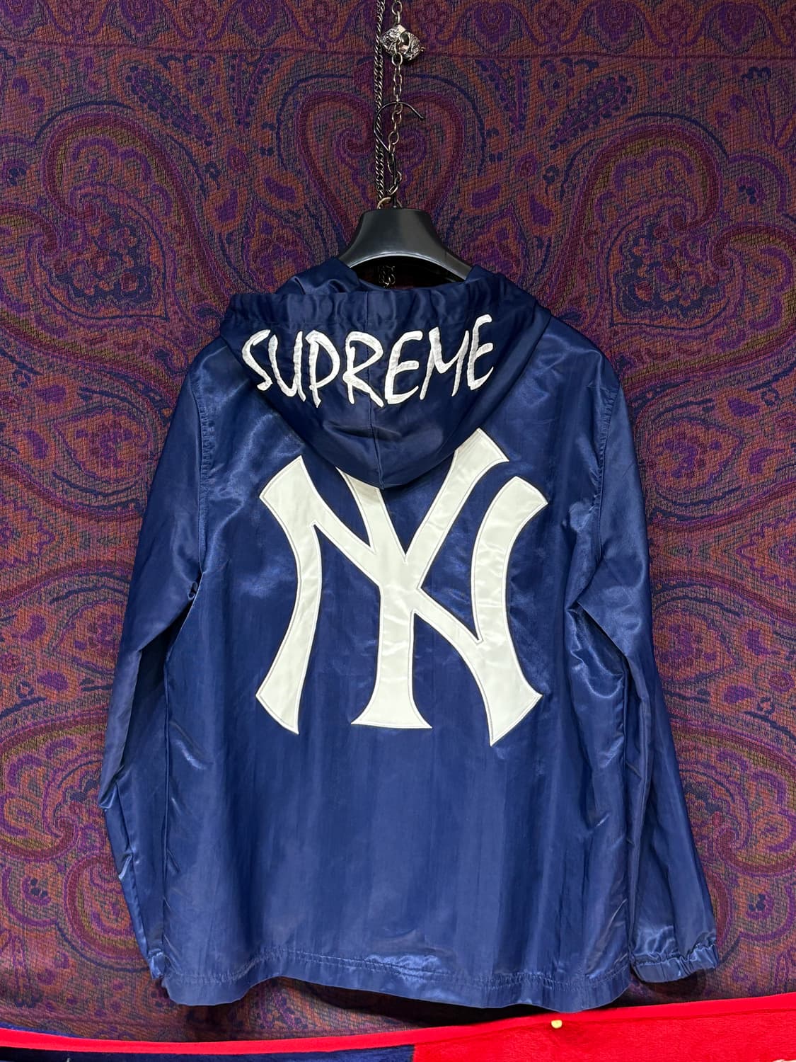 Supreme x n.y Yankees 후드 자켓 상품이미지7