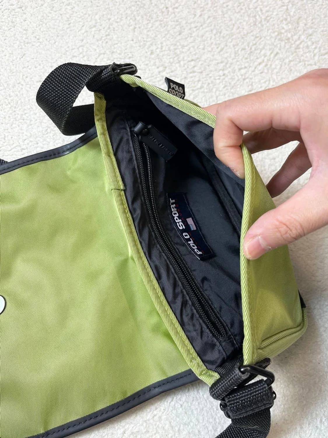 폴로스포츠 00's 라이닝 스퀘어 크로스 백 A1729 상품이미지6