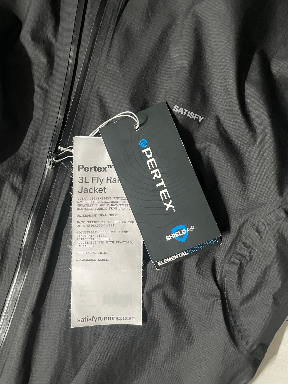 <새상품> 새티스파이 바람막이(Satisfy Pertex 3L Fly R 상품이미지3