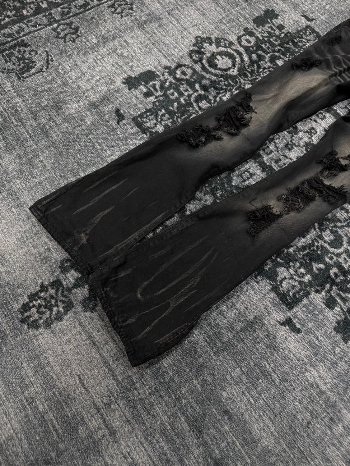 No id hard crashed black washing denim p 상품이미지6