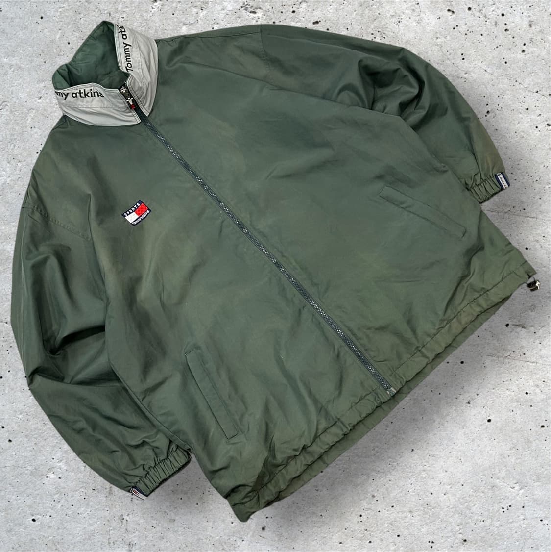 [105] 타미힐피거 아킨스 올드스쿨 그린 바람막이 자켓 상품이미지1