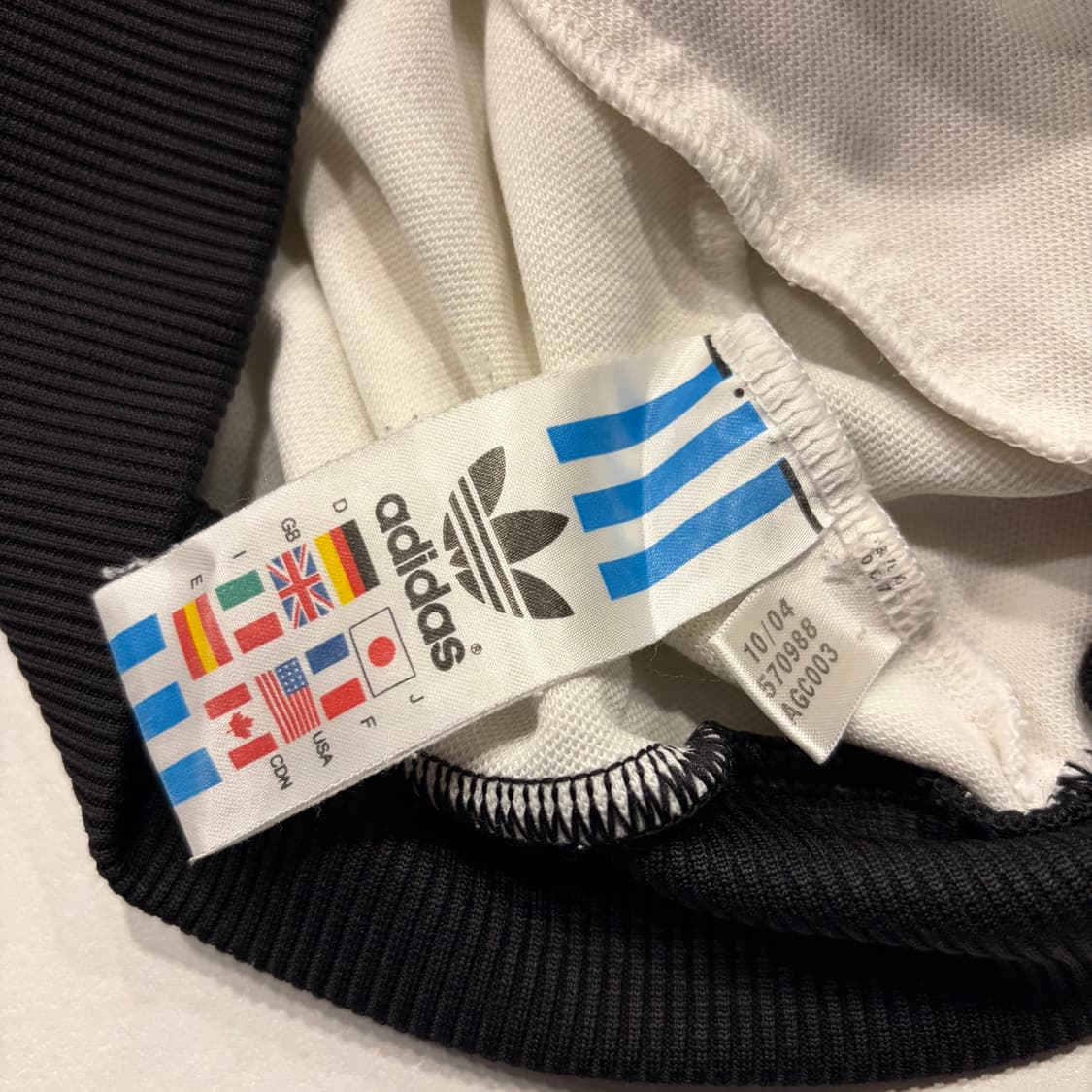 [95] 04s 아디다스 베켄바우어 삼선 트랙탑 화이트 블랙 C303 상품이미지8