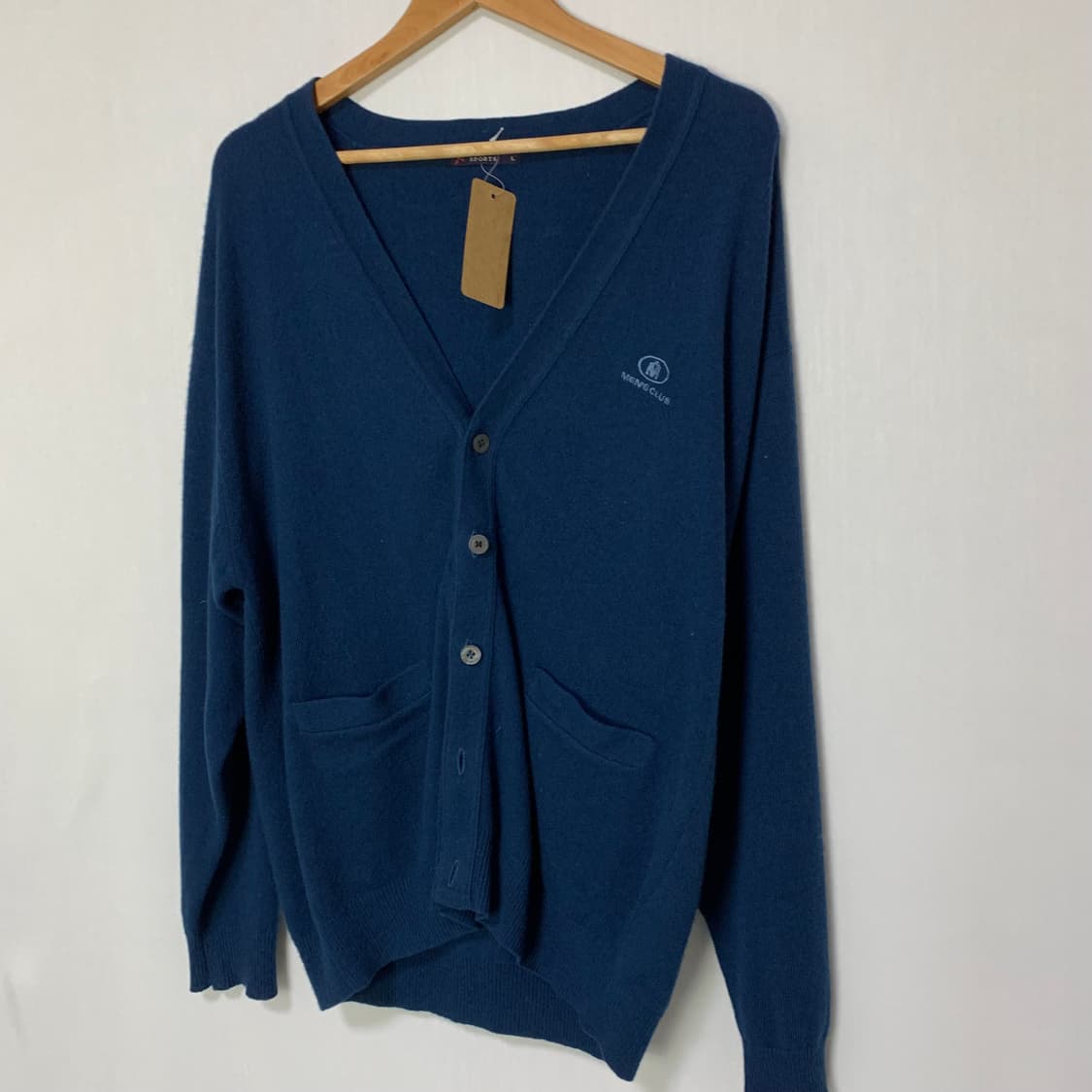 맨즈클럽 빈티지 캐시미어 100 가디건 남녀공용 남성니트 L 상품이미지2