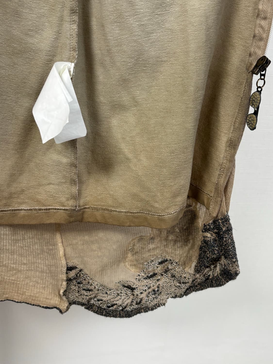 Bottega 그런지 더티 워싱 후드 레이어드 집업 상품이미지7