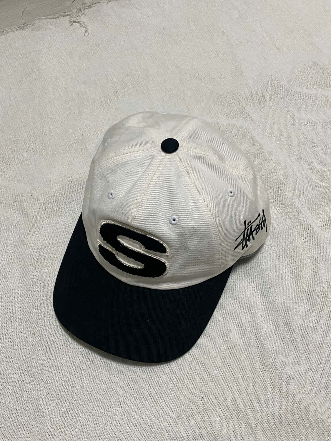 스투시 셔닐 S 로우 프로 캡 내추럴 색상 볼캡 상품이미지1