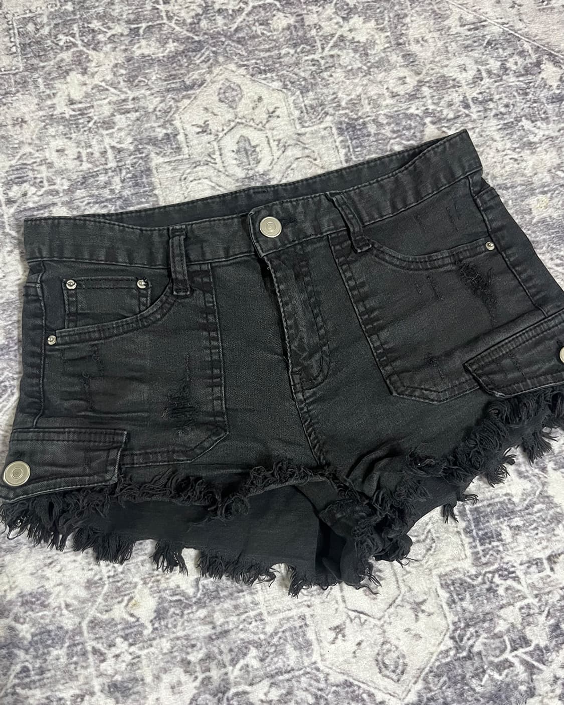 00's Dark Grunge damage short pants 상품이미지2