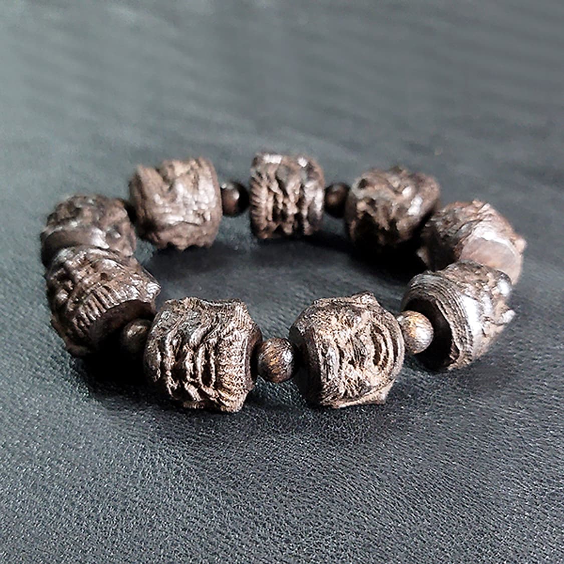 십팔나한 백단향 20mm 남자 소품 부처님 얼굴 불교 염주 팔찌 상품이미지1