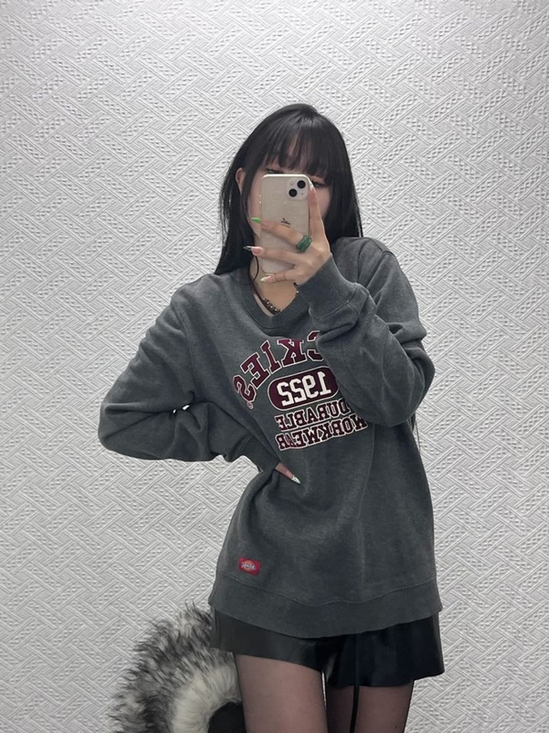 디키즈 올드스쿨 빈티지 스펠로고 약기모 맨투맨 XL C09063 상품이미지1