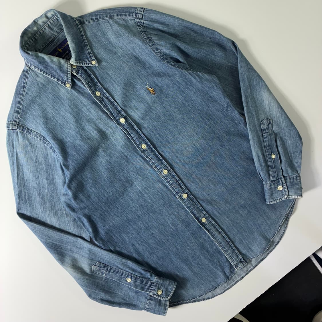 Polo  폴로 랄프로렌 자수 코튼 샴브레이 셔츠  상품이미지2