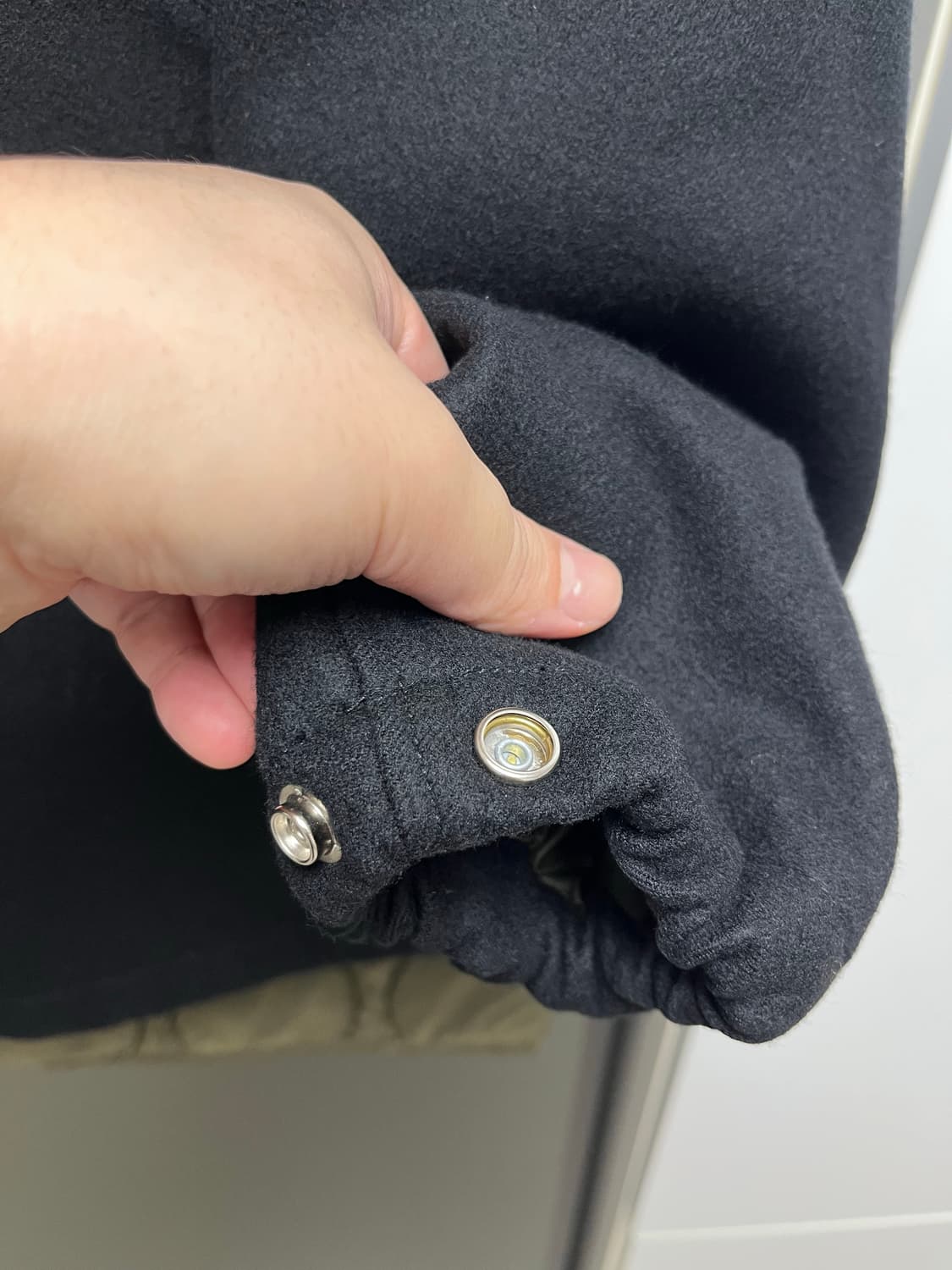 [38]캡틴선샤인 울 퀼팅 레이어드 코치자켓 블랙 상품이미지7