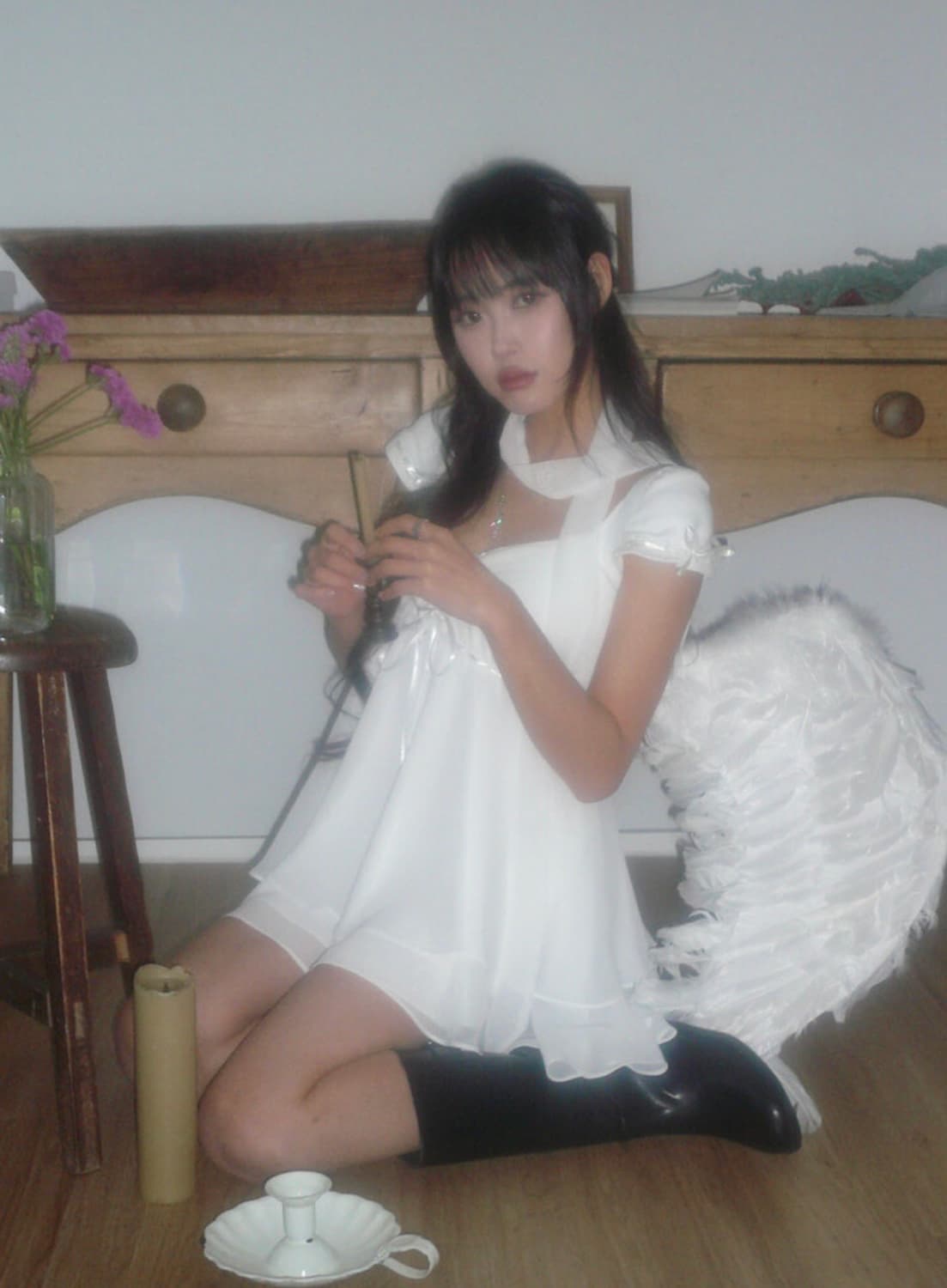 엔젤넘버555 스노우 엔젤 블라우스 상품이미지3