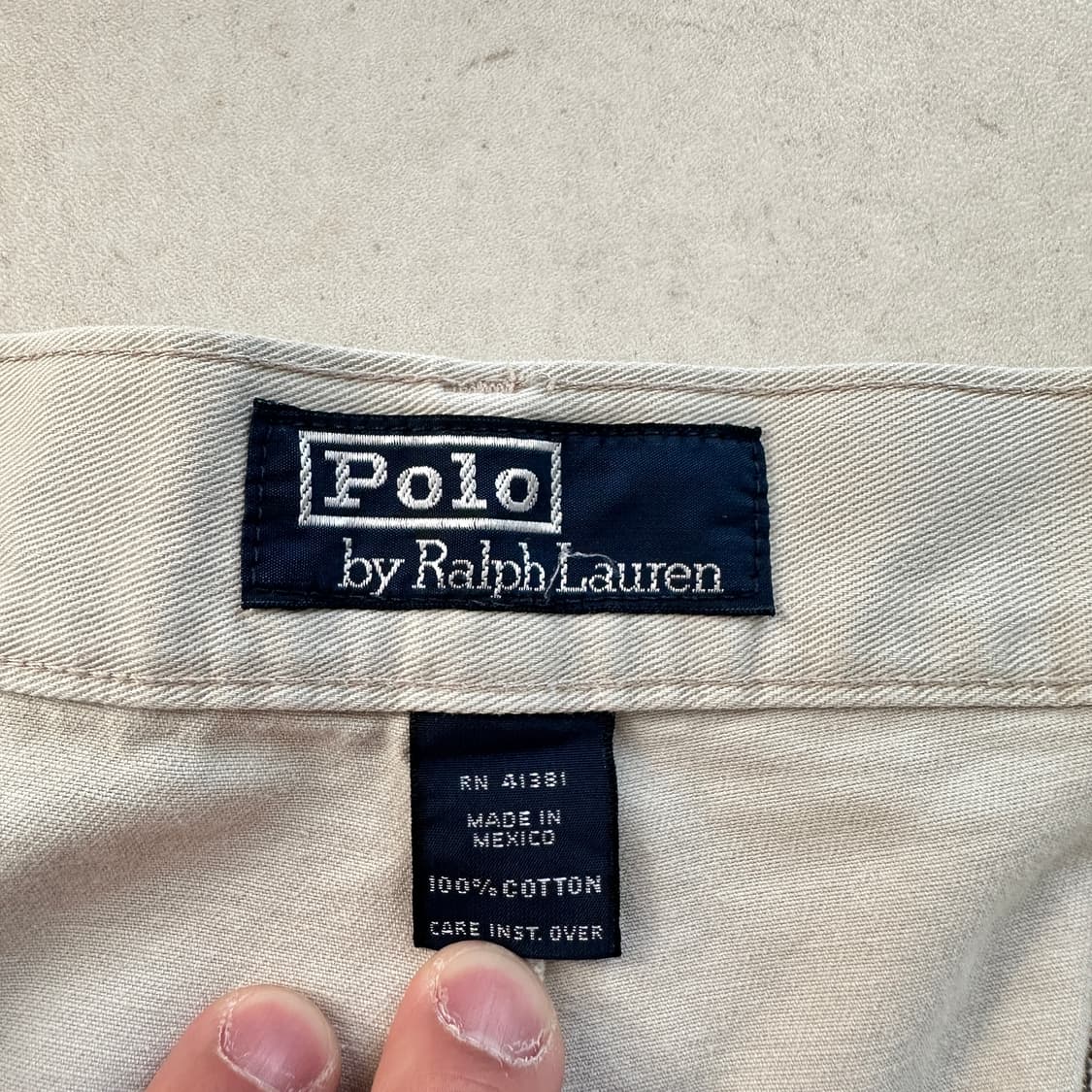 90s 폴로 랄프로렌 어센틱 치노팬츠 베이지 36x30  상품이미지4